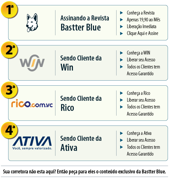 Conteúdo Exclusivo Ações e Opções