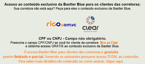 Clientes Win, Rico, Ativa e Clear tem acesso grátis ao conteúdo exclusivo Bastter Blue
